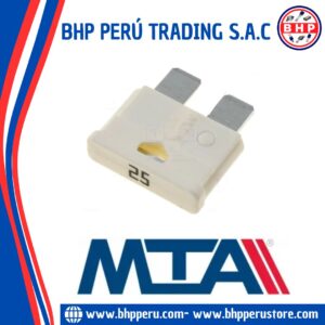 AMF-25A MTA FUSIBLE TIPO UÑA AUTOMOTRIZ  25A - 32V. 19MM