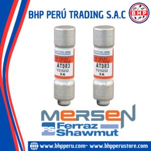ATDR3 MERSEN / FERRAZ SHAWMUT FUSIBLE CERÁMICO RETARDADO CLASS CC 3A - 600V 10X38MM
