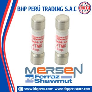 ATM8 MERSEN / FERRAZ SHAWMUT FUSIBLE CERÁMICO RÁPIDO  8A/600VAC 10X38MM