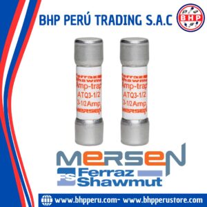 ATQ3-1/2 MERSEN / FERRAZ SHAWMUT FUSIBLE CERÁMICO RETARDO CLASE CC 3.5A/500VAC