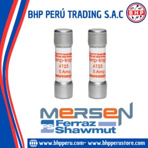 ATQ5 MERSEN / FERRAZ SHAWMUT FUSIBLE CERÁMICO RETARDO CLASE CC  5A/500VAC