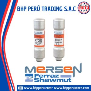 ATQR2 MERSEN / FERRAZ SHAWMUT FUSIBLE CERÁMICO RETARDO CLASE CC 2A / 600V. 10X38MM