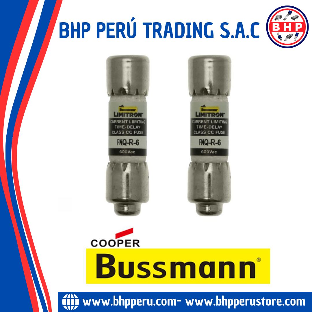 thumbnail image 2 of Bussmann FNQ-R-6 6 Amp Class CC Fuses - 600V Tron - 10 Pack, New In Box 2 of 4