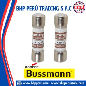 KTK-12 COOPER/BUSSMANN FUSIBLE DE CARTUCHO LIMITRON RÁPIDO 12AMP/600VAC