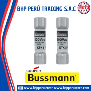 KTK-5 COOPER/BUSSMANN FUSIBLE DE CARTUCHO LIMITRON RAPIDO 5AMP/600VAC