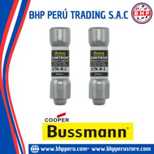 KTK-R-3 COOPER/BUSSMANN FUSIBLE DE CARTUCHO LIMITRON RÁPIDO CLASS CC 3AMP/600VAC