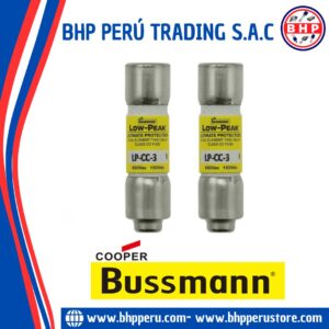 LP-CC-3 COOPER/BUSSMANN FUSIBLE DE CARTUCHO LOW-PEAK RETARDADO CLASS CC, 3A - 600VAC