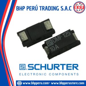 OMF125-10A SCHURTER FUSIBLE DE MONTAJE EN SUPERFICIE 10A 125VAC/VDC 2-SMD
