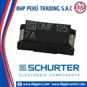 OMF125-7A SCHURTER FUSIBLE DE MONTAJE EN SUPERFICIE  7A 125VAC/VDC 2-SMD