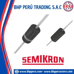 1.5KE8.2A SEMIKRON  DIODO SUPRESOR UNIDIRECCIONAL 1,5KW DO-201