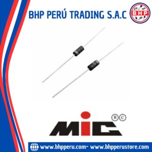 1N4007 MIC DIODO RECTIFICADOR 1AMP. 1000V. DO-41