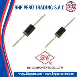 BY255 DC COMPONENTS DIODO RECTIFICADOR 3A - 1300V. DO-201AD