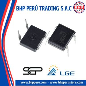 DB207S SEP / LGE DIODO PUENTE RECTIFICADOR   1-PHASE 1000V 2A SMT-4