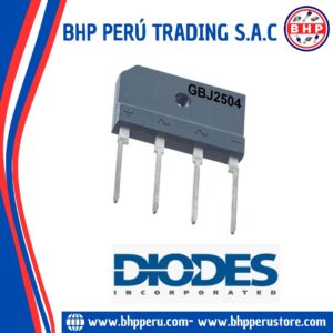 GBJ2504 DIODES INC DIODO PUENTE MONOFÁSICO  25A / 400V GBJ-4