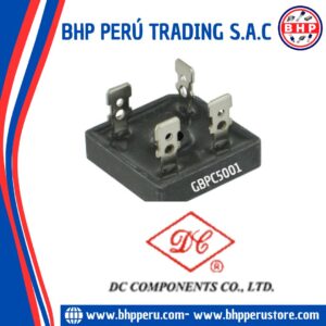 GBPC5001 DC COMPONENTS DIODO PUENTE MONOFÁSICO 50A / 100V