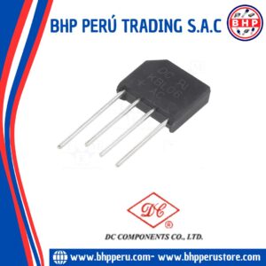 KBL06 DC COMPONENTS DIODO PUENTE RECTIFICADOR 4A - 600V DIP-4
