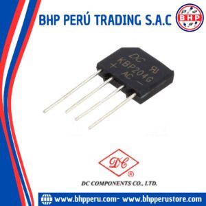 KBP204G DC COMPONENTS DIODO PUENTE RECTIFICADOR  400V 2A 4-PIN