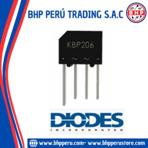 KBP206 SEP DIODO PUENTE MONOFÁSICO   600V 2A 4-PIN