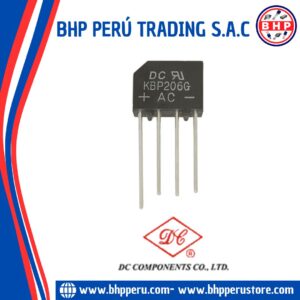 KBP206G DC COMPONENTS DIODO PUENTE RECTIFICADOR  600V 2A 4-PIN
