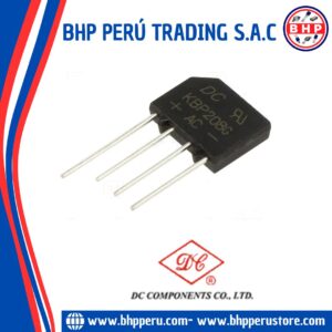 KBP208G DC COMPONENTS DIODO PUENTE RECTIFICADOR   2A / 800V 4-PIN