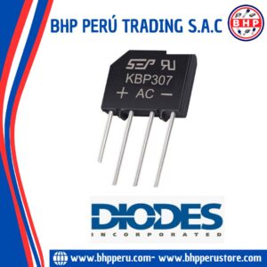 KBP307 SEP DIODO PUENTE MONOFÁSICO  700V 3A 4-PIN