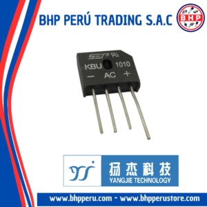KBU1010 YANGJIE TECHNOLOGY DIODO  PUENTE RECTIFICADOR  10A - 1000V. SIL-4