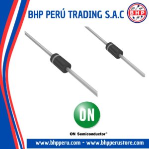 MUR180E ON SEMICONDUCTOR DIODO RECTIFICADOR ULTRARÁPIDO 1A - 800V. DO-41