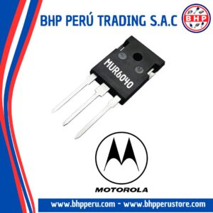 MUR6040 MOTOROLA DIODO RECTIFICADOR ULTRARÁPIDO 60A / 400V. TO-218