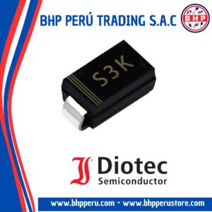 S3K DIOTEC SEMICONDUCTOR DIODO RECTIFICADOR  SMC 800V 3A SMD/SMT