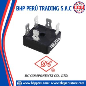 TBR2506 DC COMPONENTS DIODO PUENTE RECTIFICADOR TRIFASICO 25A / 600V