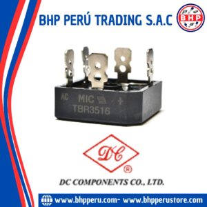 TBR3516 DC COMPONENTS DIODO PUENTE RECTIFICADOR TRIFASICO 35A/1600V