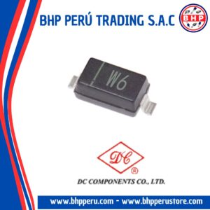 W6  DC COMPONENTS DIODO ZENER 4.3V - 500MW. SOD-123