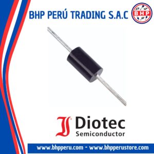 1.5KE20CA DIOTEC SEMICONDUCTOR DIODO SUPRESORES DE TENSIÓN TRANSITORIA DE 1500 VATIOS DO-201, BIDIRECCIONALES