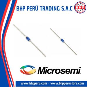 1N5617 MICROSEMI CORP. DIODO RECTIFICADOR  1A / 400V.  DO-15