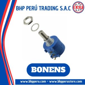 3590S-2-203 BONENS POTENCIOMETRO DE PRECISIÓN, 10 VUELTAS 20K - 2W