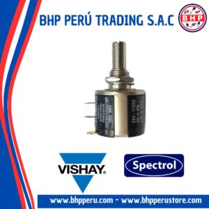 534-1-1-202 VISHAY / SPECTROL POTENCIOMETRO DE PRECISION, 10 VUELTAS 2K - 2W
