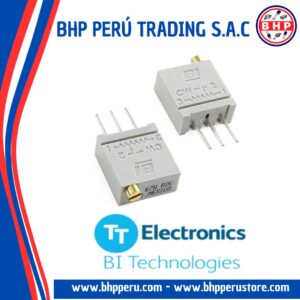 67WR2KLF BI TECHNOLOGIES POTENCIOMETRO TRIMPOT 10 VUELTAS, 2K 3/8"