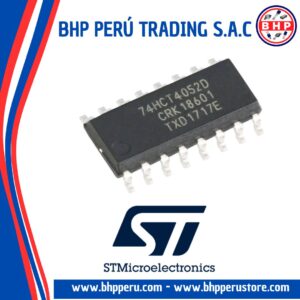 74HCT4052D STMICROELECTRONICS CIRCUITO INTEGRADO I.C. MUX/DEMUX DUAL 4X1 SOIC-16