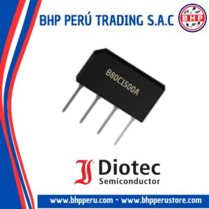 B80C1500A DIOTEC SEMICONDUCTOR DIODO PUENTE RECTIFICADOR  1.5A - 160V. ZIP-4