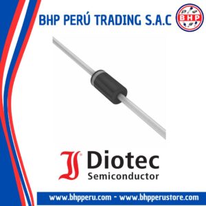 BA158 DIOTEC DIODO RECTIFICADOR  600V 1A DO-204AL