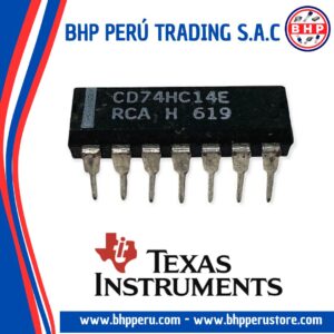 CD74HC14E TEXAS INSTRUMENTS CIRCUITO INTEGRADO I.C. INVERTER SCHMITT 6-CHANNEL 1-INPUT DIP-14