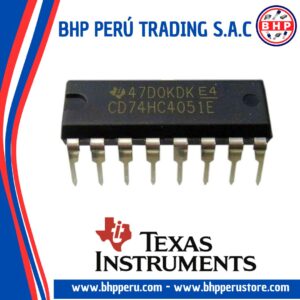 CD74HC4051E TEXAS INSTRUMENTS CIRCUITO INTEGRADO I.C. MUX/DEMUX 8X1 DIP-16