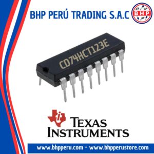 CD74HCT123E TEXAS INSTRUMENTS CIRCUITO INTEGRADO I.C. HIGH-SPEED CMOS LOGIC DUAL RETRIGGERABLE DIP-16