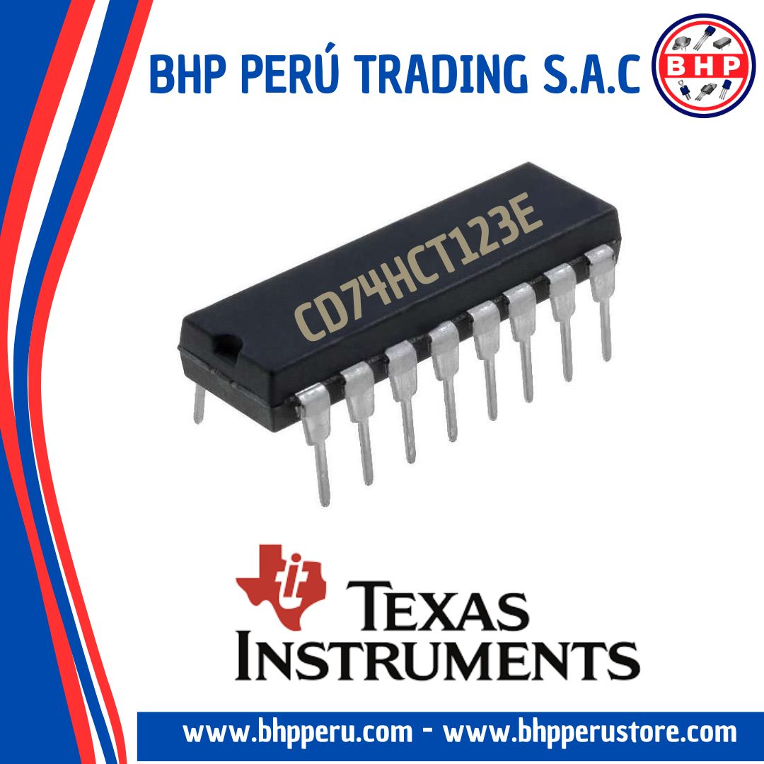 CD74HCT123E TEXAS INSTRUMENTS CIRCUITO INTEGRADO I.C. HIGH-SPEED CMOS ...