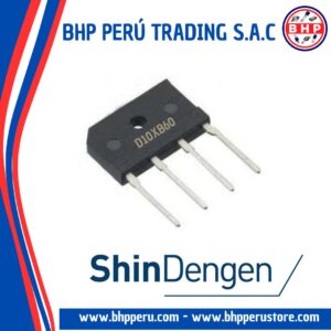 D10XB60 SHINDENGEN DIODO PUENTE RECTIFICADOR 10A - 600V. ZIP-4