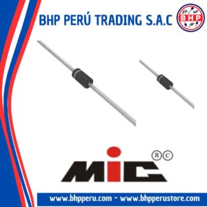 FR107 MIC DIODO RECTIFICADOR 1000V 1A DO-204AL