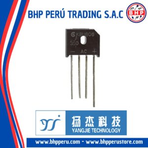 KBU806 YANGJIE TECHNOLOGY DIODO RECTIFICADOR  8A - 600V. SIL-4