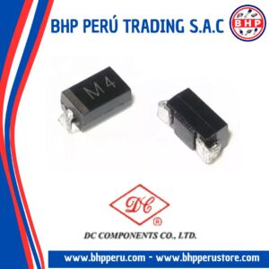 M4 DC COMPONENTS DIODO RECTIFICADOR SMD 1A 400V. SMA-L