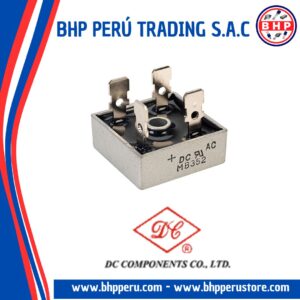 MB352 DC COMPONENTS DIODO PUENTE RECTIFICADOR  1-PHASE 200V 35A MB