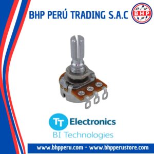 P160KNP-0EC15C100K TT ELECTRONICS POTENCIOMETRO AUDIO 100K OHM 1/10W. PLASTIC LINEAR
